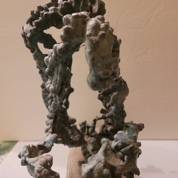 UNIQUE ORGANIC PIECE OF ART! Cast Bronze Ant Hill Sculpture - VINTAGE- BRUTALIST - Picture 6 of 16